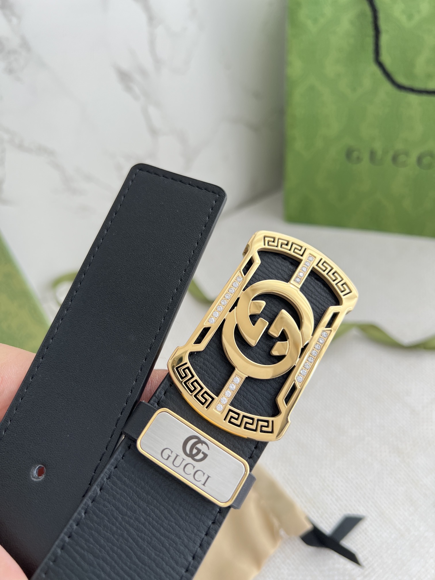 【GUCCI】(クッチ) 3.8cm   ベルト メンズ-BRAND OFF