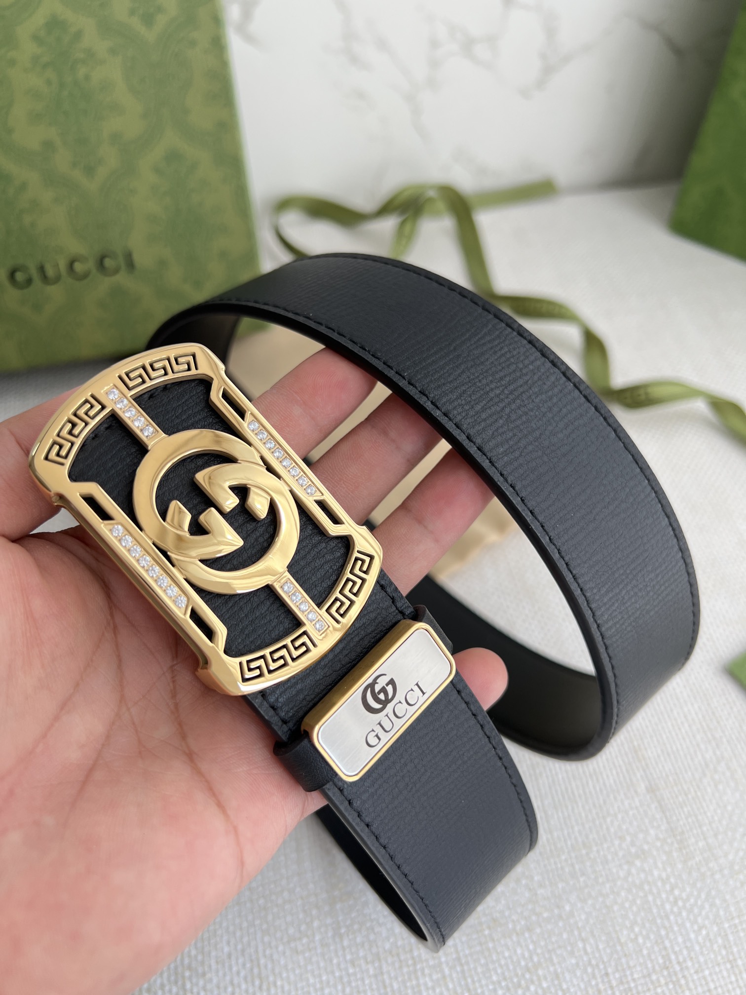 【GUCCI】(クッチ) 3.8cm   ベルト メンズ-BRAND OFF