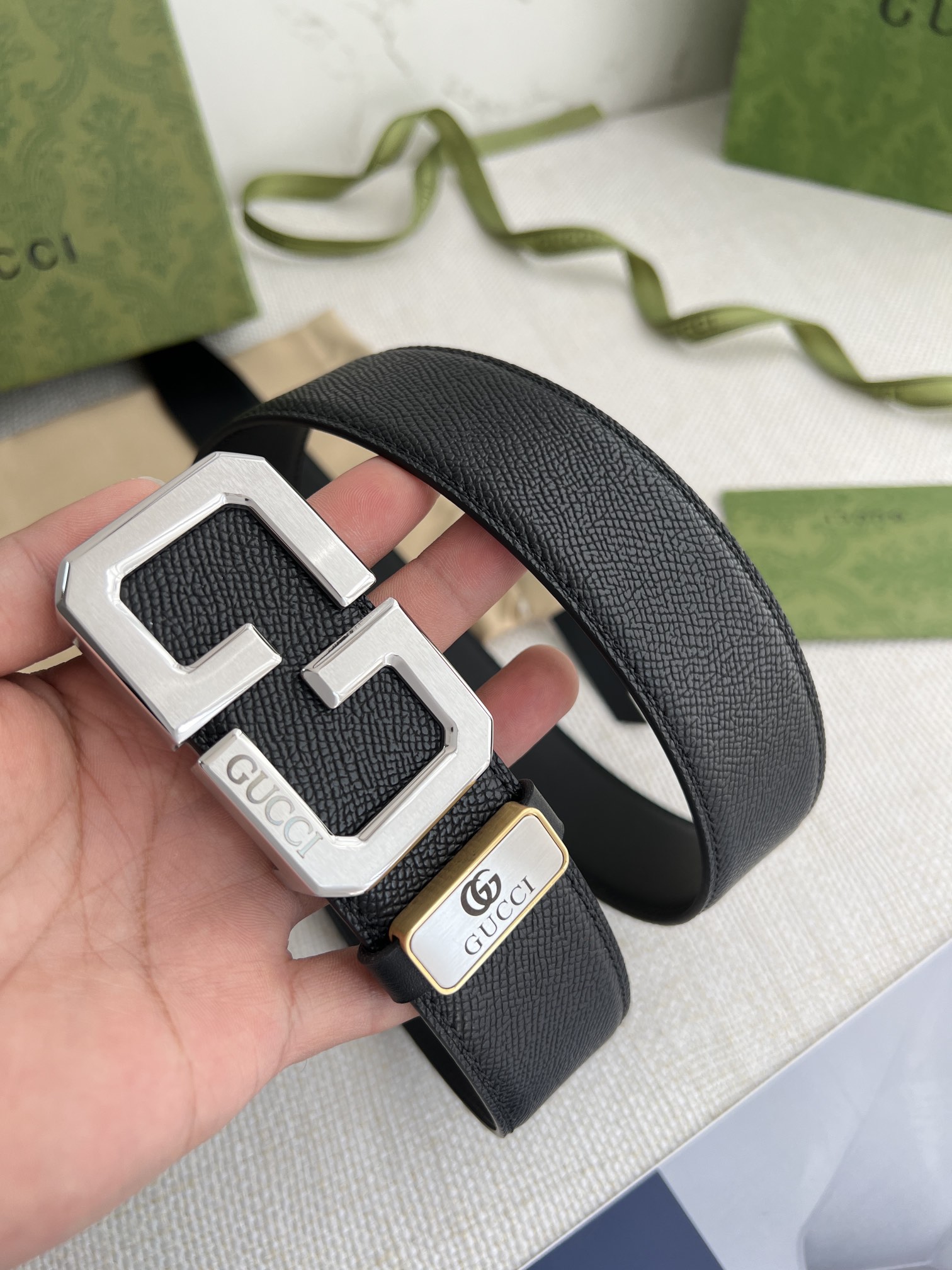 【GUCCI】(クッチ) 3.8cm   ベルト メンズ-BRAND OFF