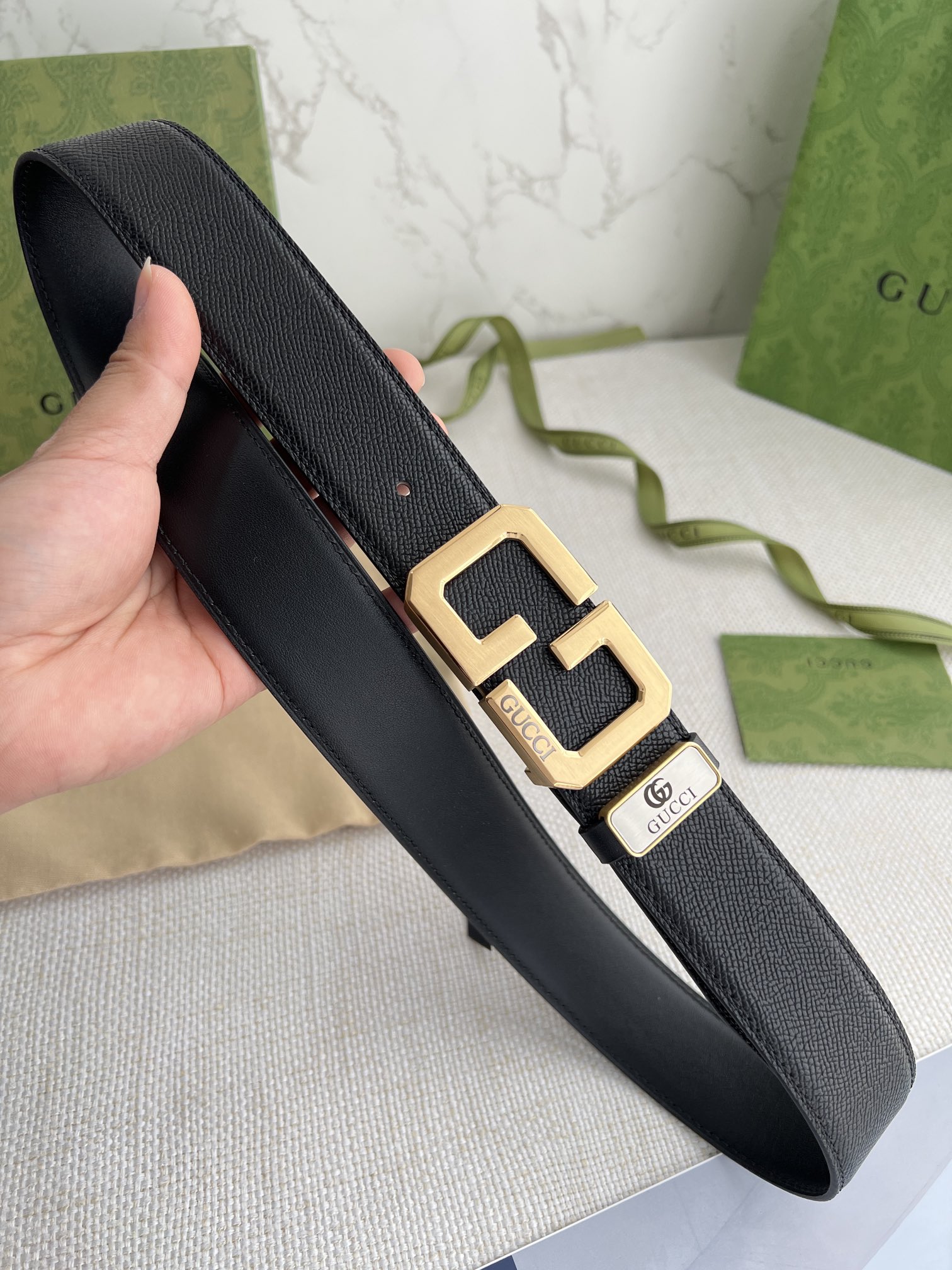 【GUCCI】(クッチ) 3.8cm   ベルト メンズ-BRAND OFF