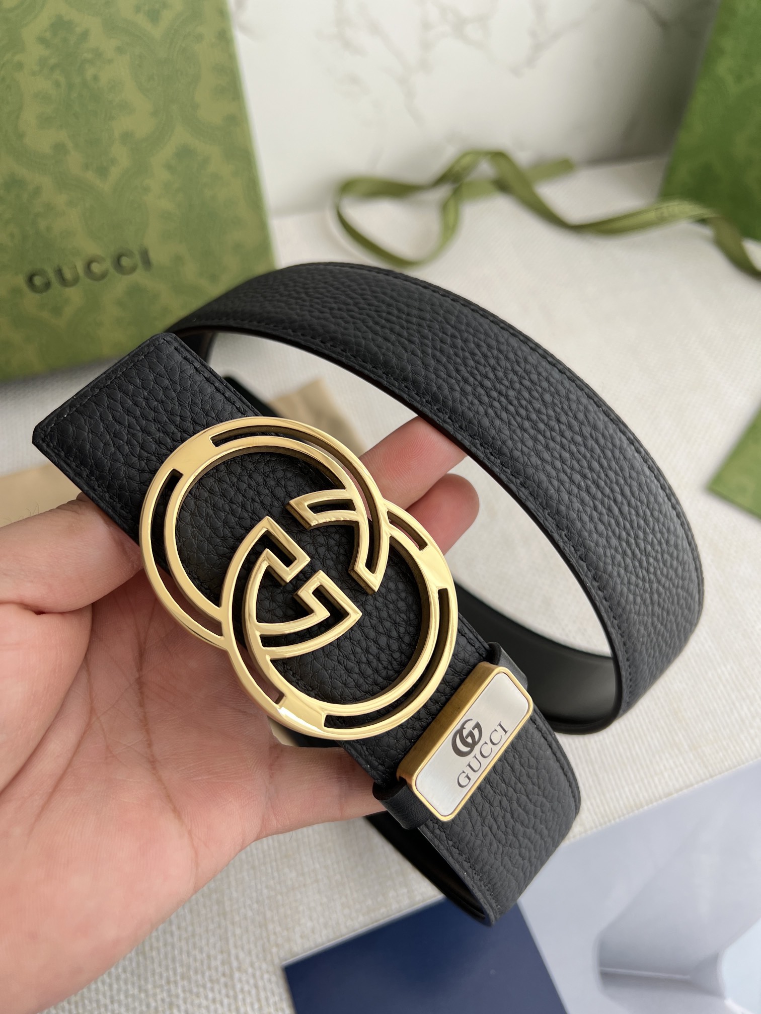 【GUCCI】(クッチ) 3.8cm   ベルト メンズ-BRAND OFF