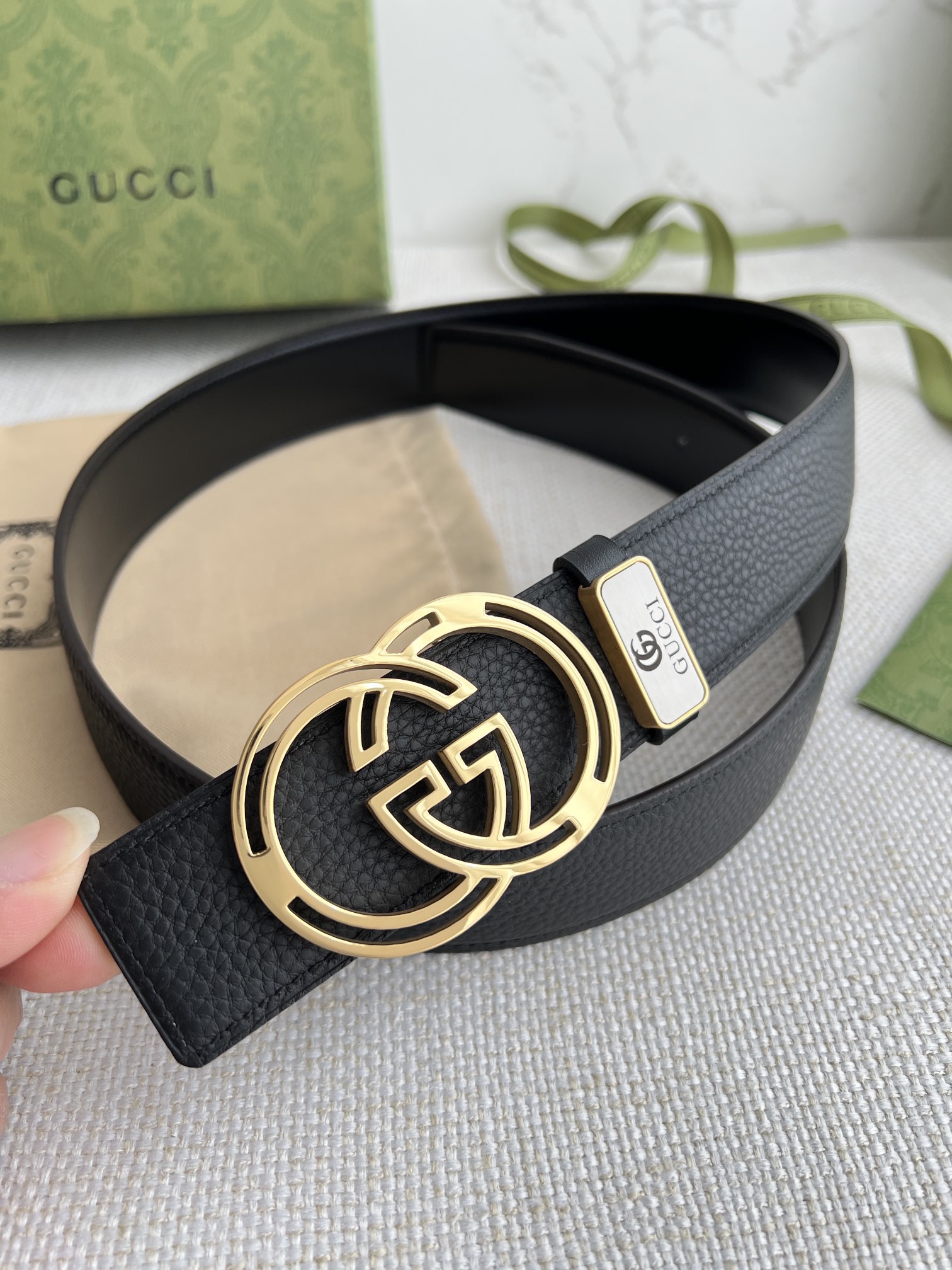 【GUCCI】(クッチ) 3.8cm   ベルト メンズ-BRAND OFF