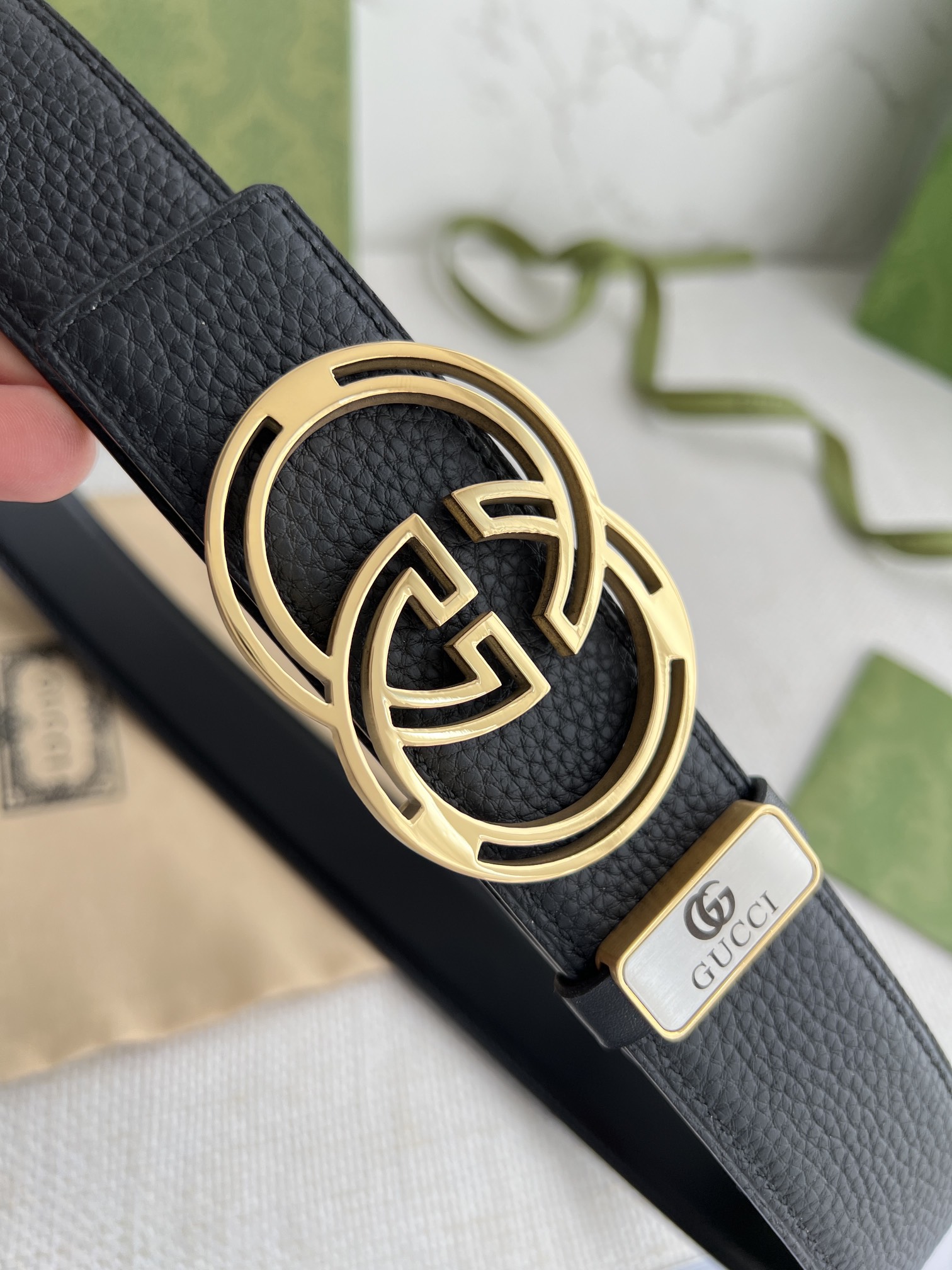 【GUCCI】(クッチ) 3.8cm   ベルト メンズ-BRAND OFF