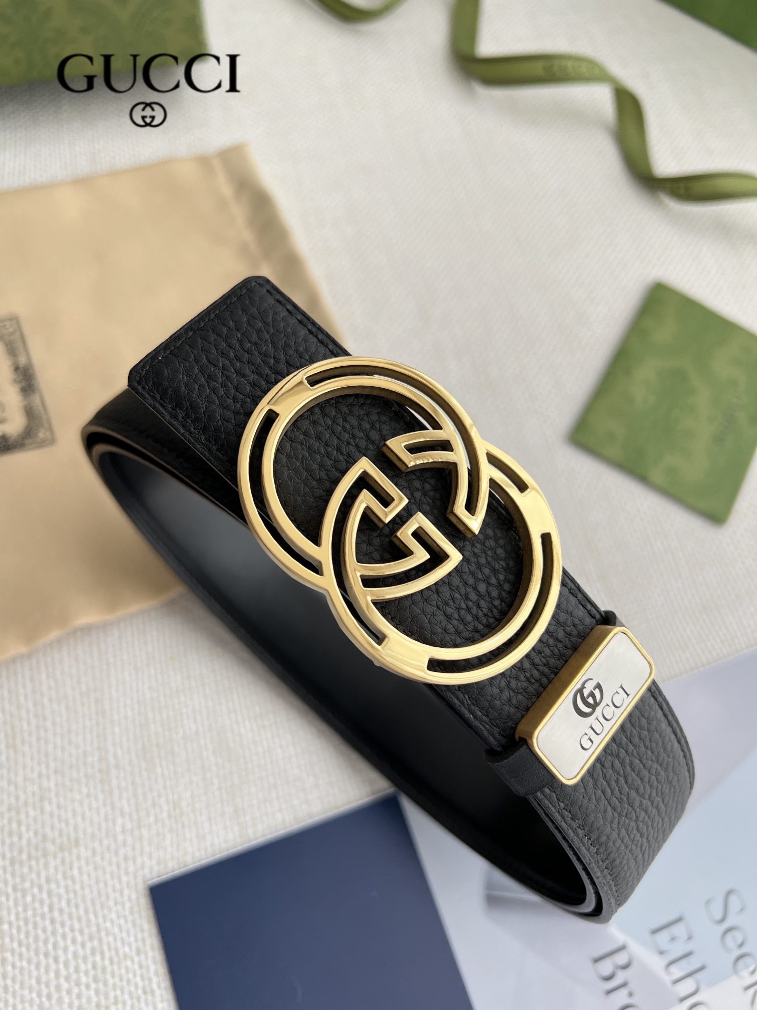 【GUCCI】(クッチ) 3.8cm   ベルト メンズ-BRAND OFF