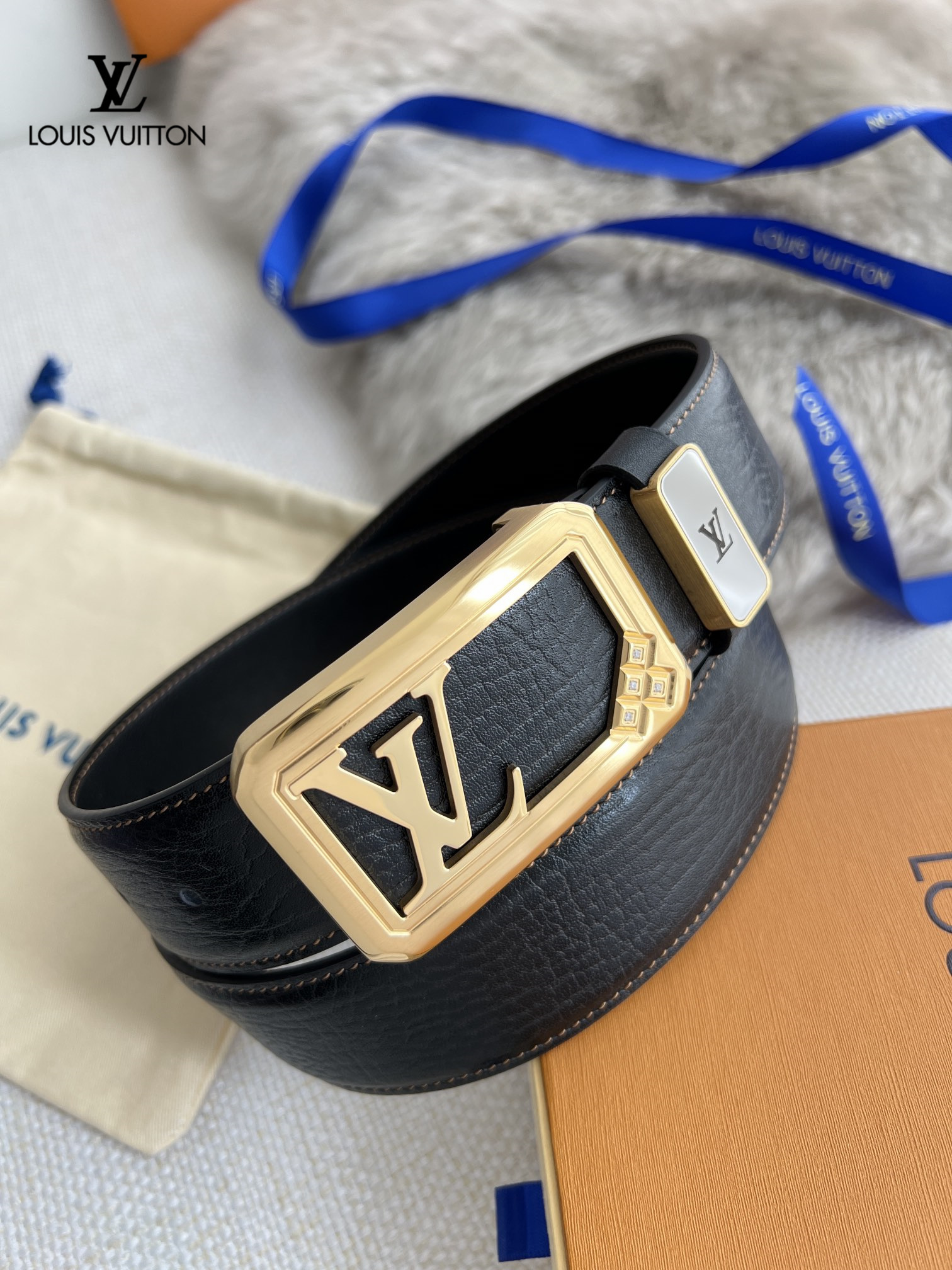 【LOUIS VUITTON】(ルイヴィトン) 3.8cmベルト メンズ-BRAND OFF