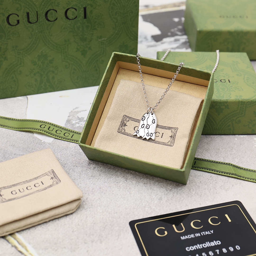 【GUCCI】ネックレス、新しいネックレス万能シンプルファッションオーナメント-BRAND OFF