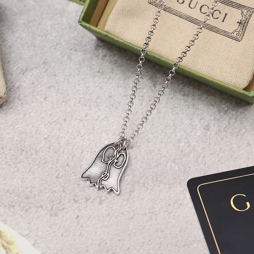 【GUCCI】ネックレス、新しいネックレス万能シンプルファッションオーナメント-BRAND OFF