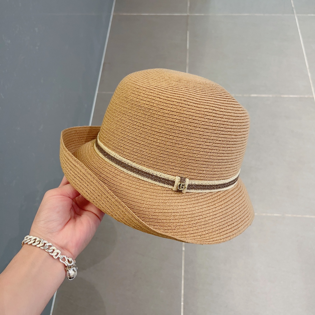 【GUCCI  クッチ】【数量限定】 麦わら帽子-BRAND OFF