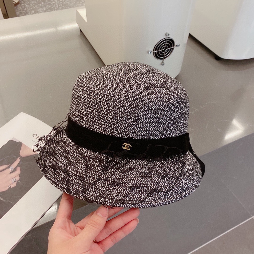 【CHANEL シャネル 】【数量限定】 麦わら帽子-BRAND OFF