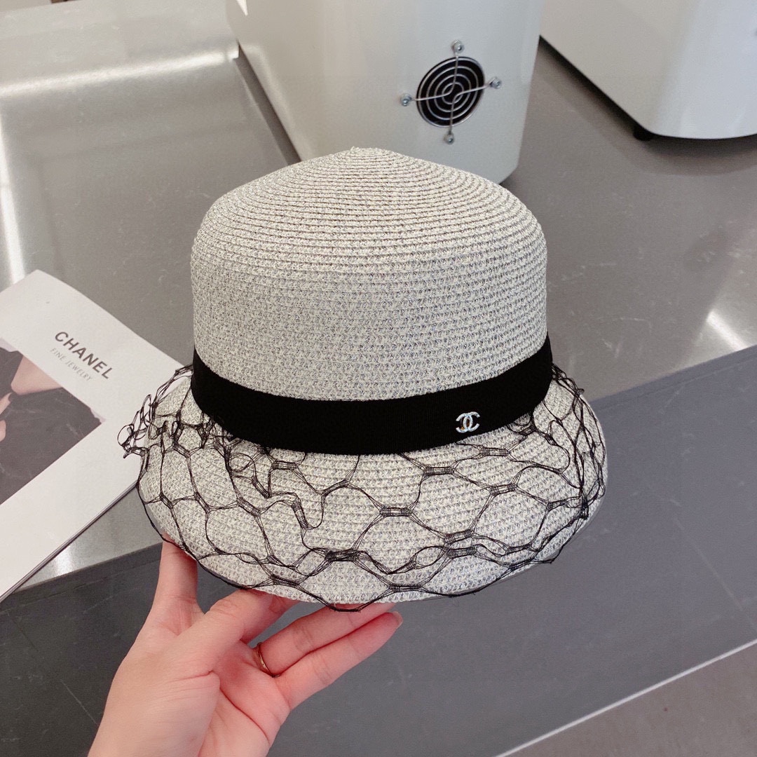 【CHANEL シャネル 】【数量限定】 麦わら帽子-BRAND OFF
