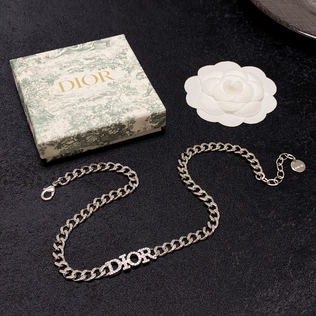 【2026】【DIOR】ネックレス、新しいネックレス万能シンプルファッションオーナメント-BRAND OFF