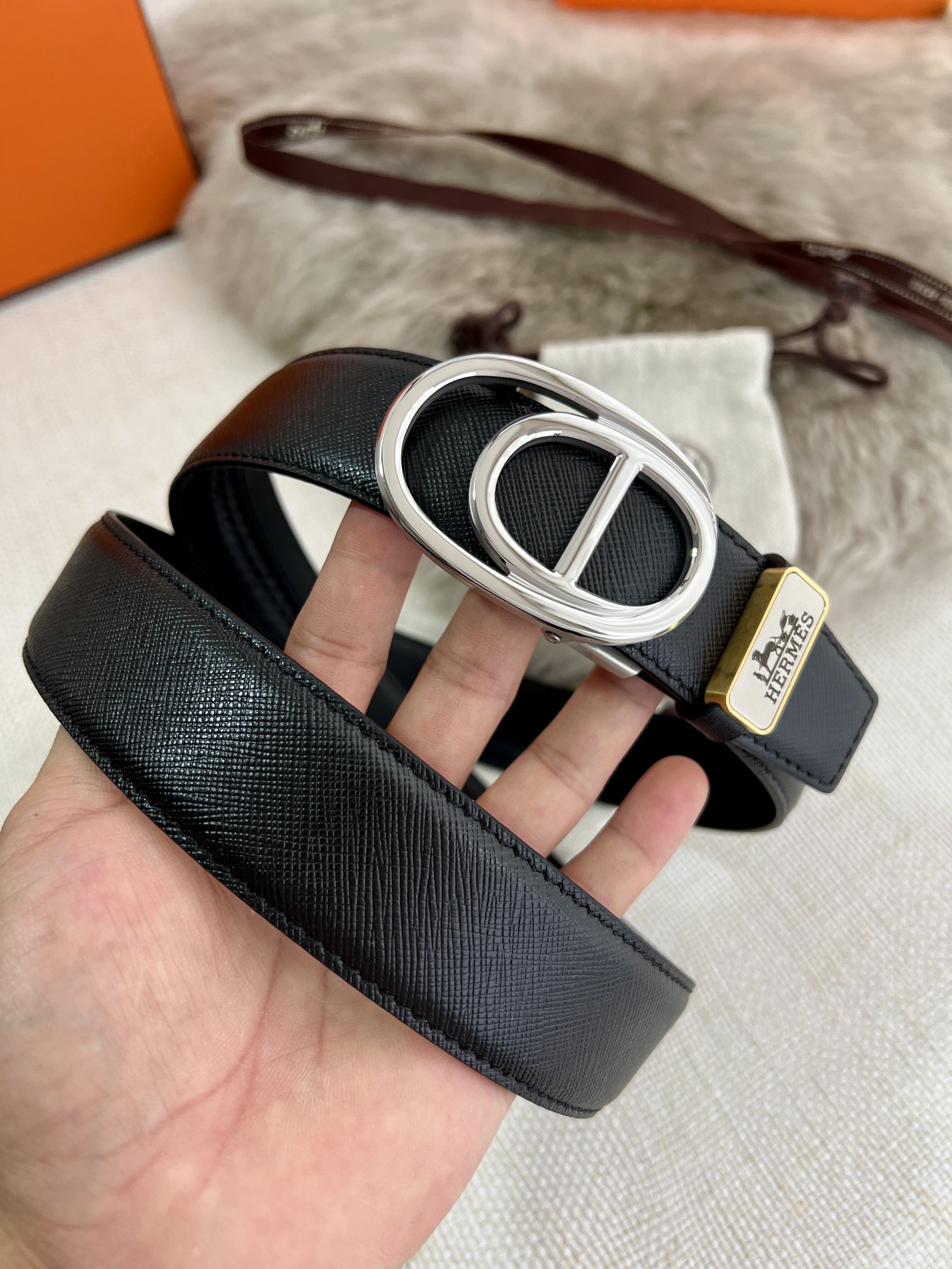 【Hermès】(エルメス) 3.5cmベルト メンズ 24706-BRAND OFF