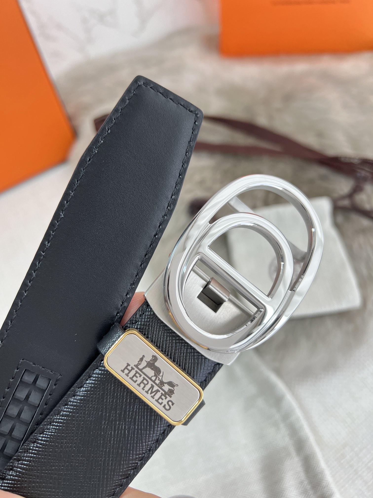 【Hermès】(エルメス) 3.5cmベルト メンズ 24706-BRAND OFF