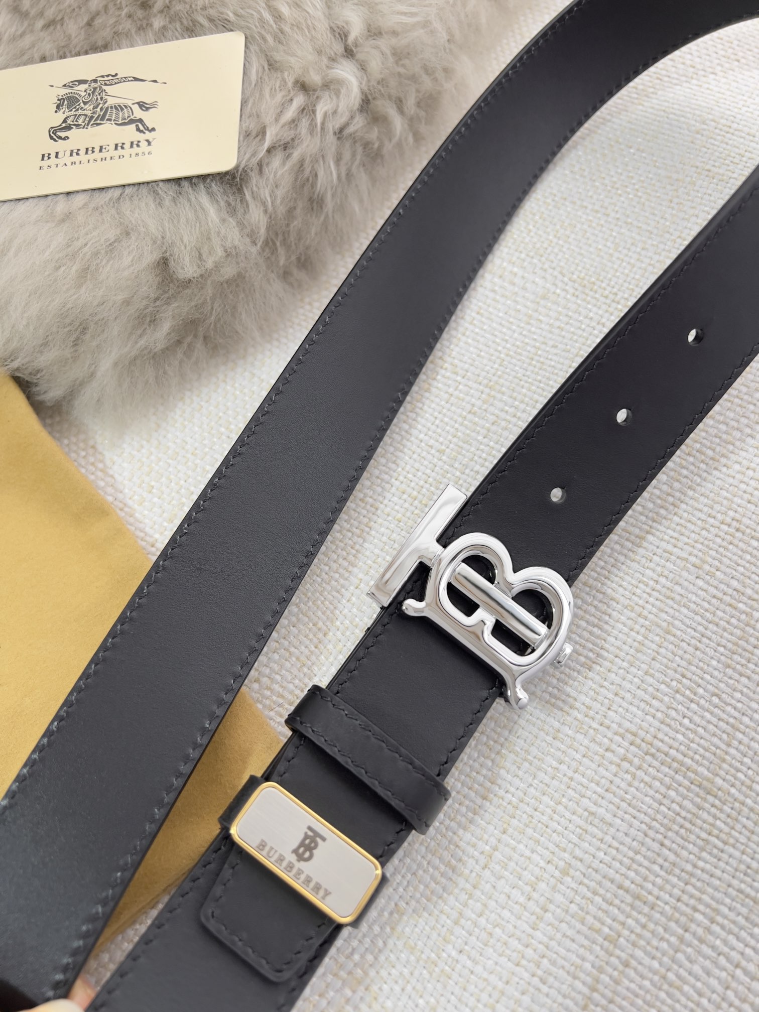 【BURBERRY】(バーバリー) 3.5cm   ベルト メンズ-BRAND OFF