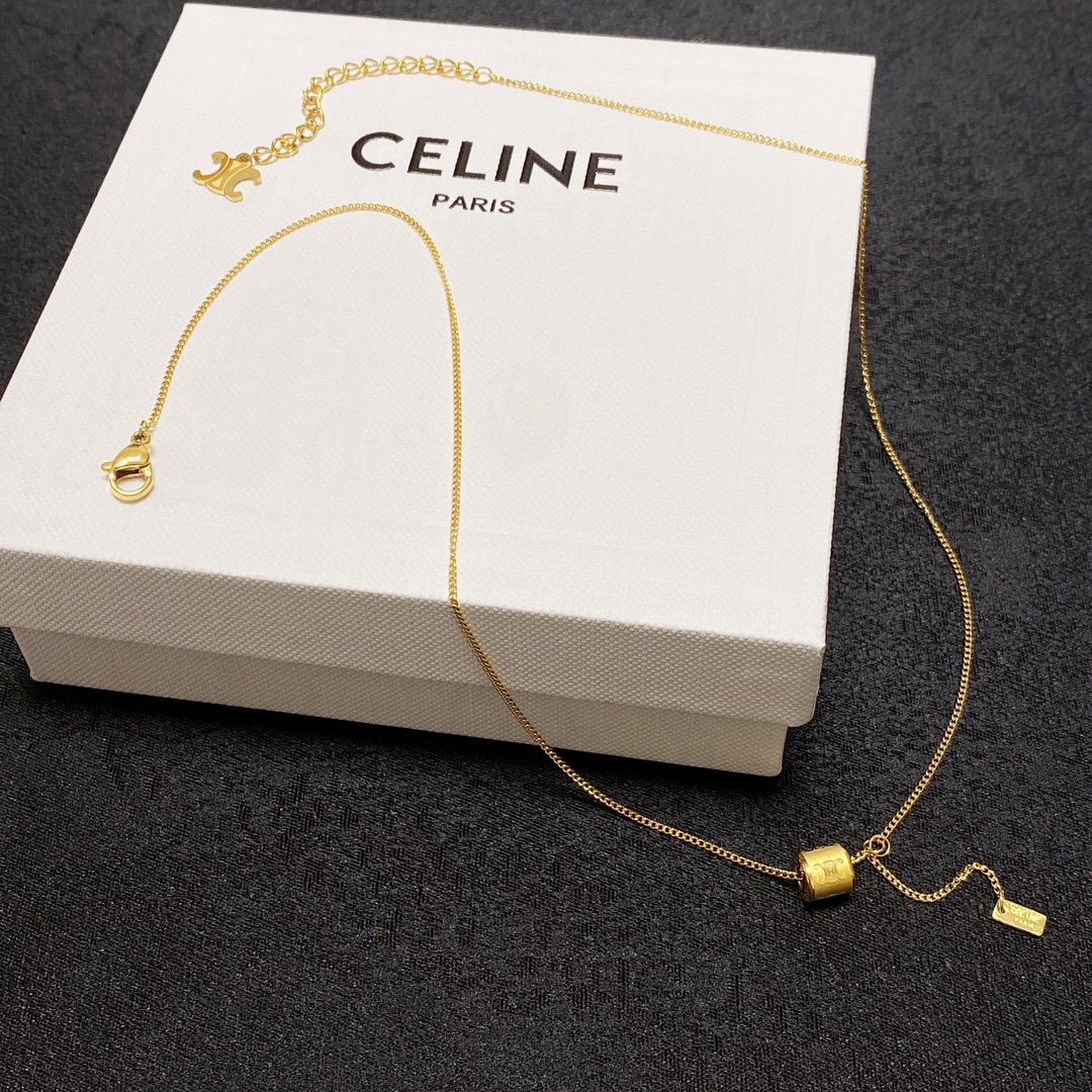 【CELINE】ネックレス、新しいネックレス万能シンプルファッションオーナメント-BRAND OFF