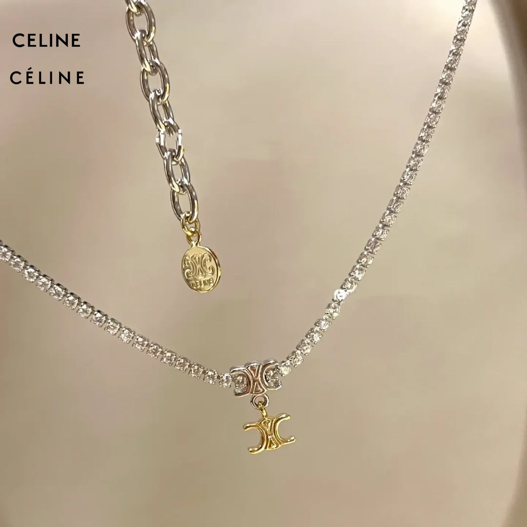 【CELINE】ネックレス、新しいネックレス万能シンプルファッションオーナメント-BRAND OFF