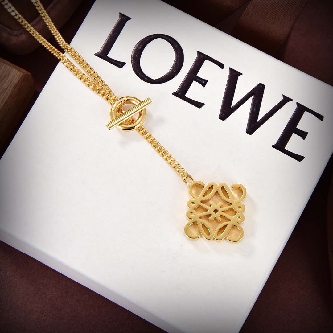 【2026】【LOEWE】ネックレス、新しいネックレス万能シンプルファッションオーナメント-BRAND OFF