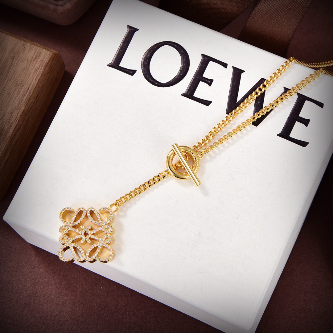 【2026】【LOEWE】ネックレス、新しいネックレス万能シンプルファッションオーナメント-BRAND OFF