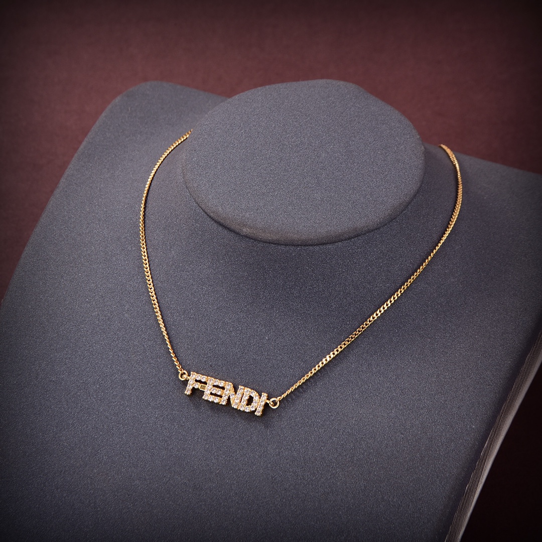 【2026】【FENDI】ネックレス、新しいネックレス万能シンプルファッションオーナメント-BRAND OFF