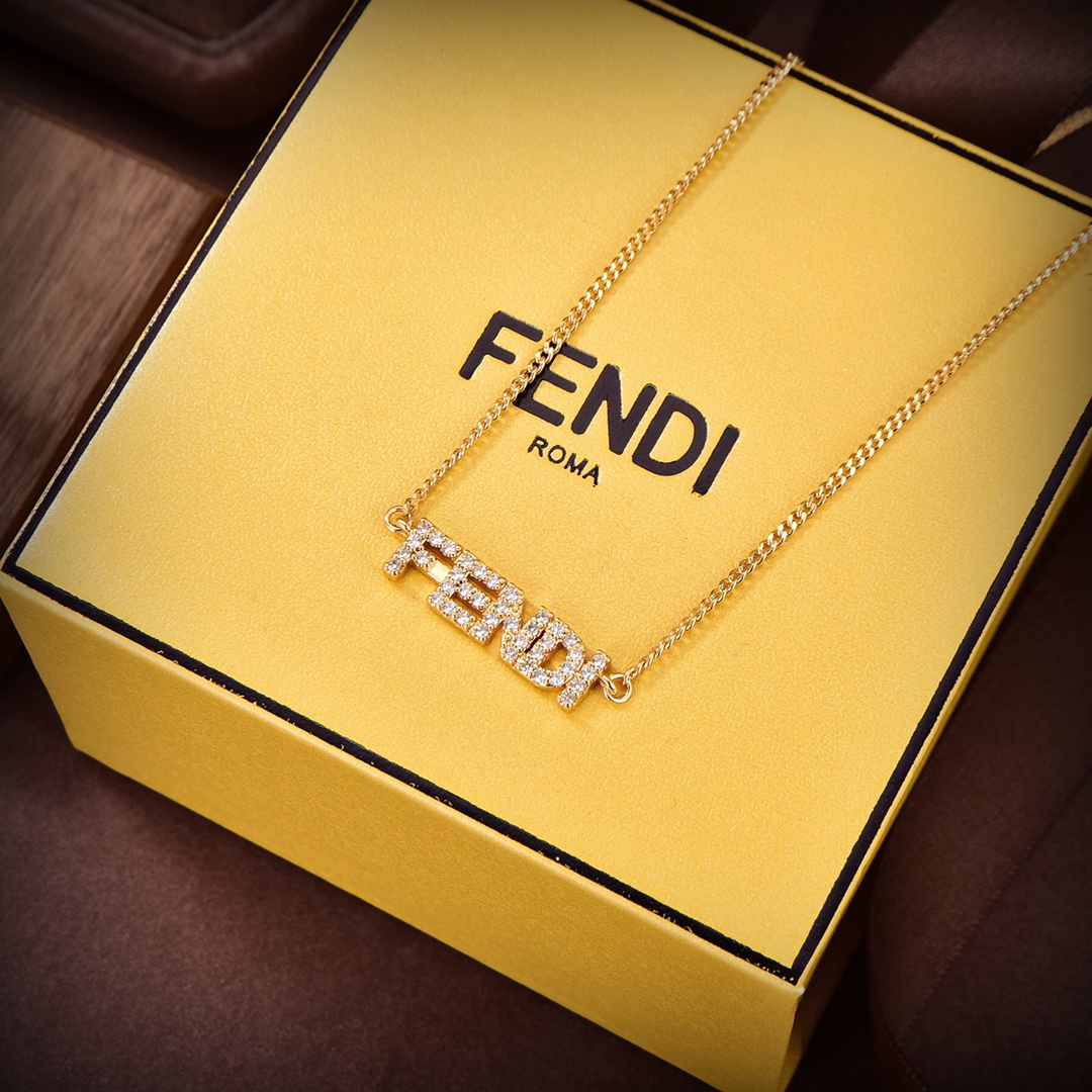 【2026】【FENDI】ネックレス、新しいネックレス万能シンプルファッションオーナメント-BRAND OFF