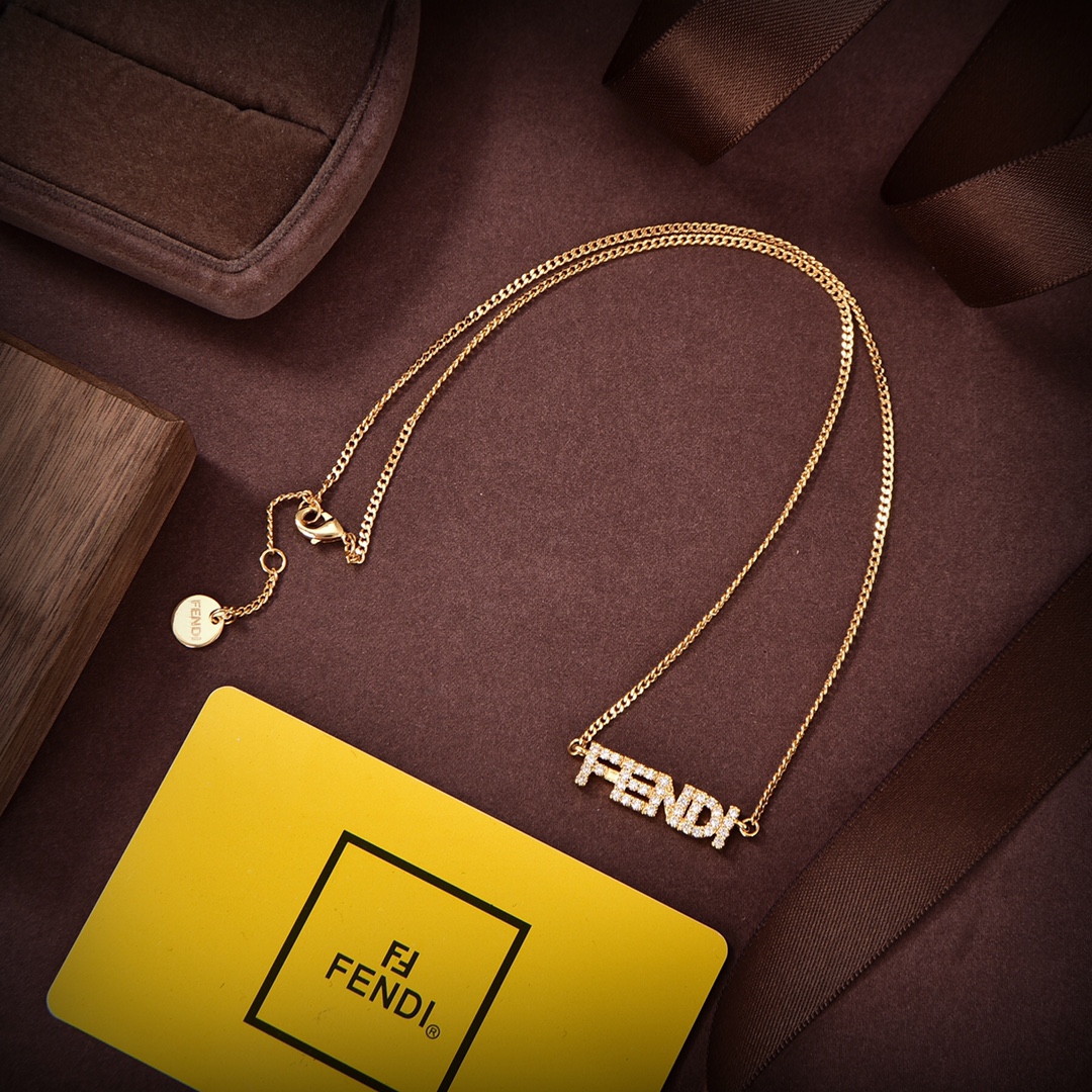 【2026】【FENDI】ネックレス、新しいネックレス万能シンプルファッションオーナメント-BRAND OFF