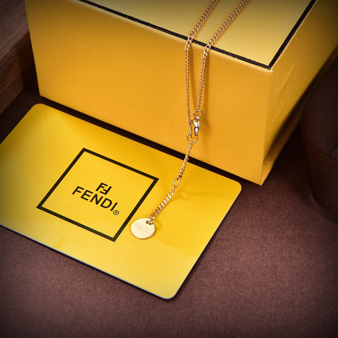 【2026】【FENDI】ネックレス、新しいネックレス万能シンプルファッションオーナメント-BRAND OFF