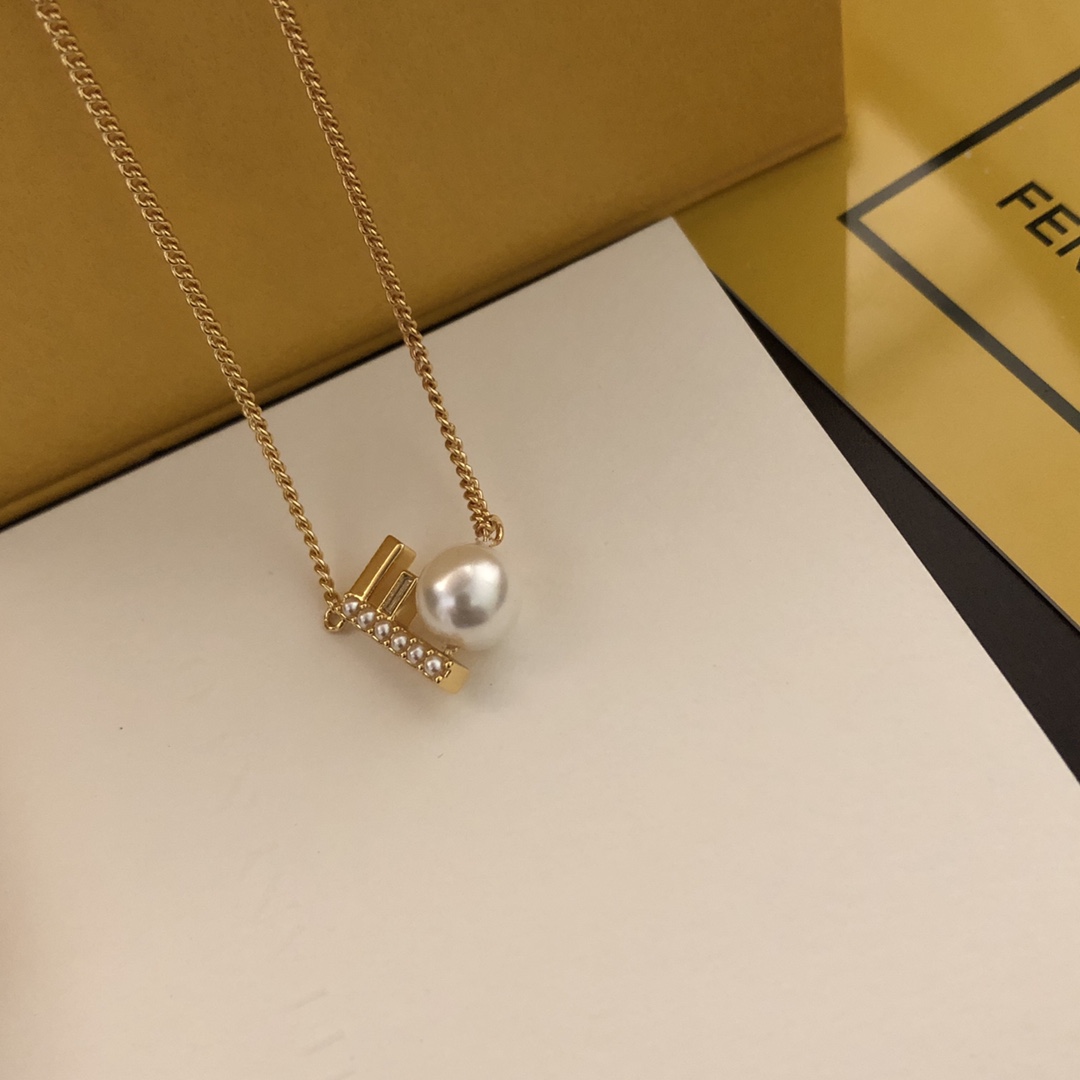 【FENDI】ネックレス、新しいネックレス万能シンプルファッションオーナメント-BRAND OFF