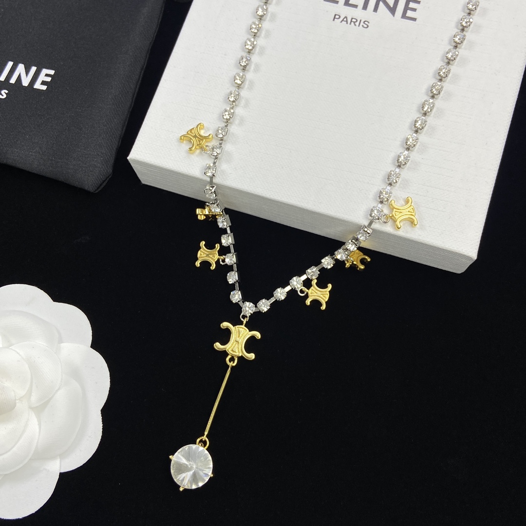 【2026】【CELINE】ネックレス、新しいネックレス万能シンプルファッションオーナメント-BRAND OFF