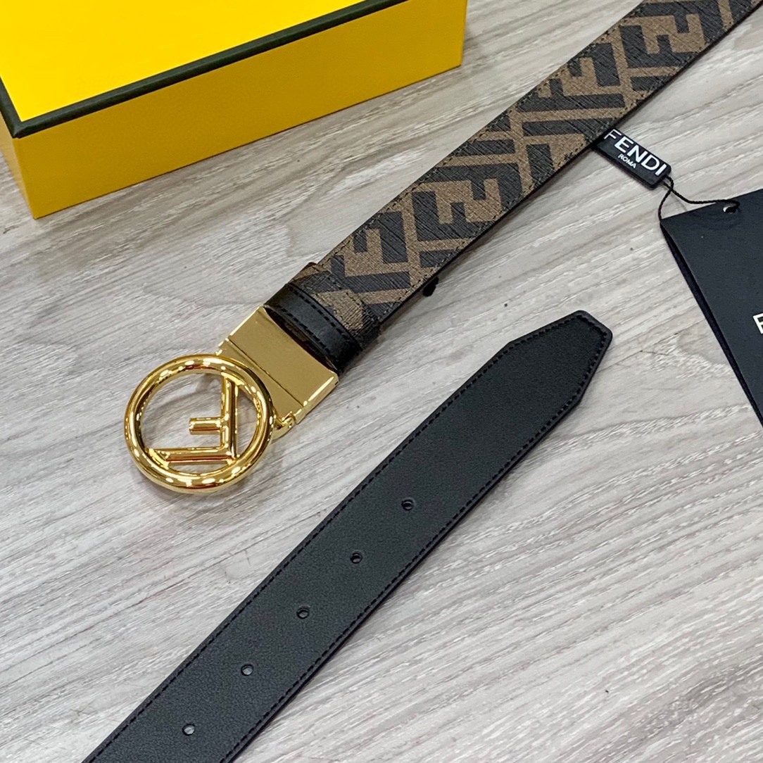 【FENDI】(フェンディ) 3.5cmベルト メンズ-BRAND OFF