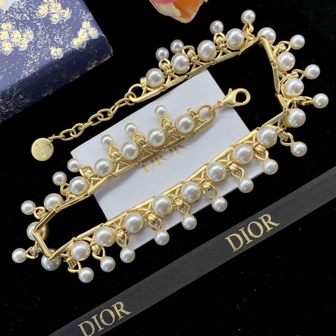 【 DIOR】ネックレス、新しいネックレス万能シンプルファッションオーナメント-BRAND OFF