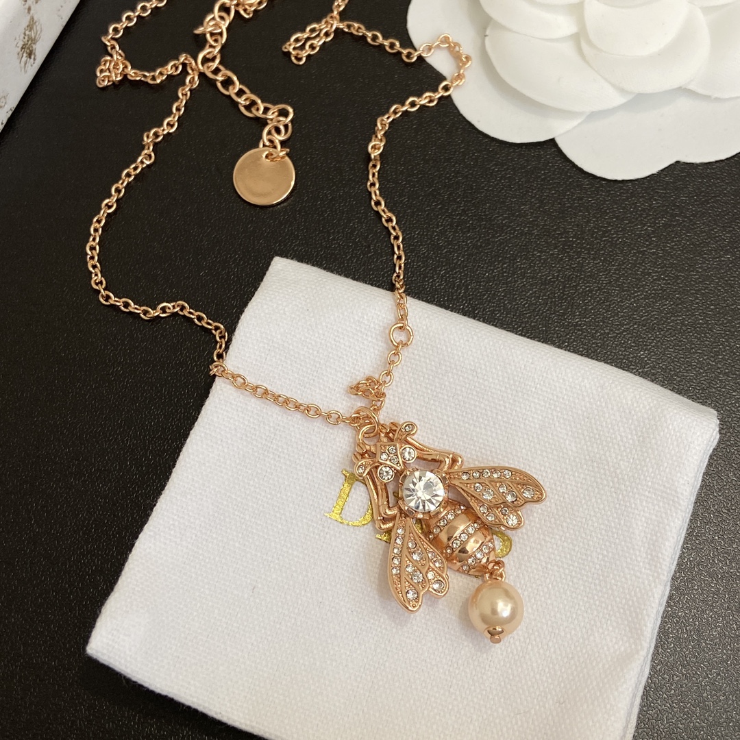 【DIOR】ネックレス、新しいネックレス万能シンプルファッションオーナメント-BRAND OFF