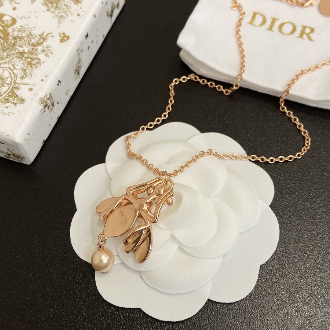【DIOR】ネックレス、新しいネックレス万能シンプルファッションオーナメント-BRAND OFF