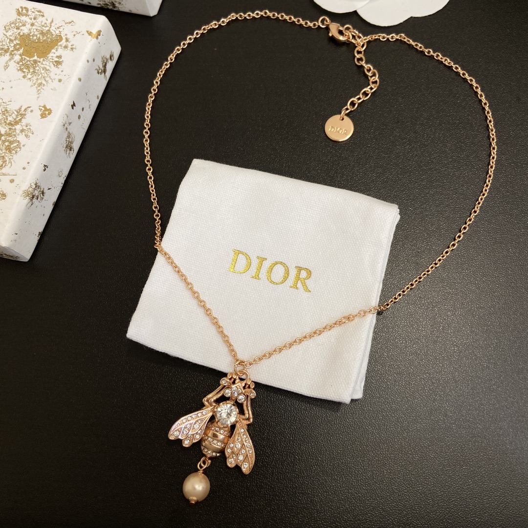 【DIOR】ネックレス、新しいネックレス万能シンプルファッションオーナメント-BRAND OFF