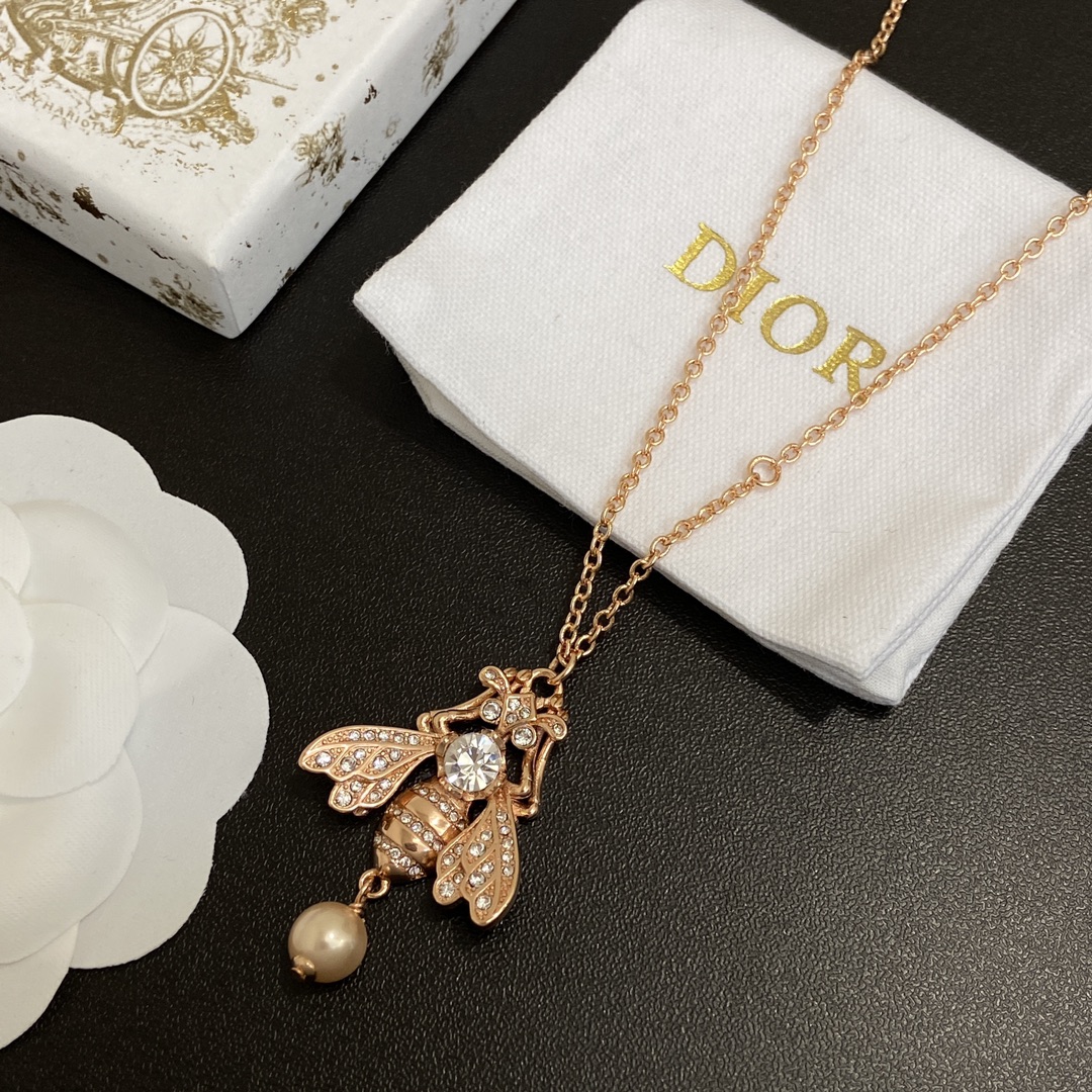 【DIOR】ネックレス、新しいネックレス万能シンプルファッションオーナメント-BRAND OFF