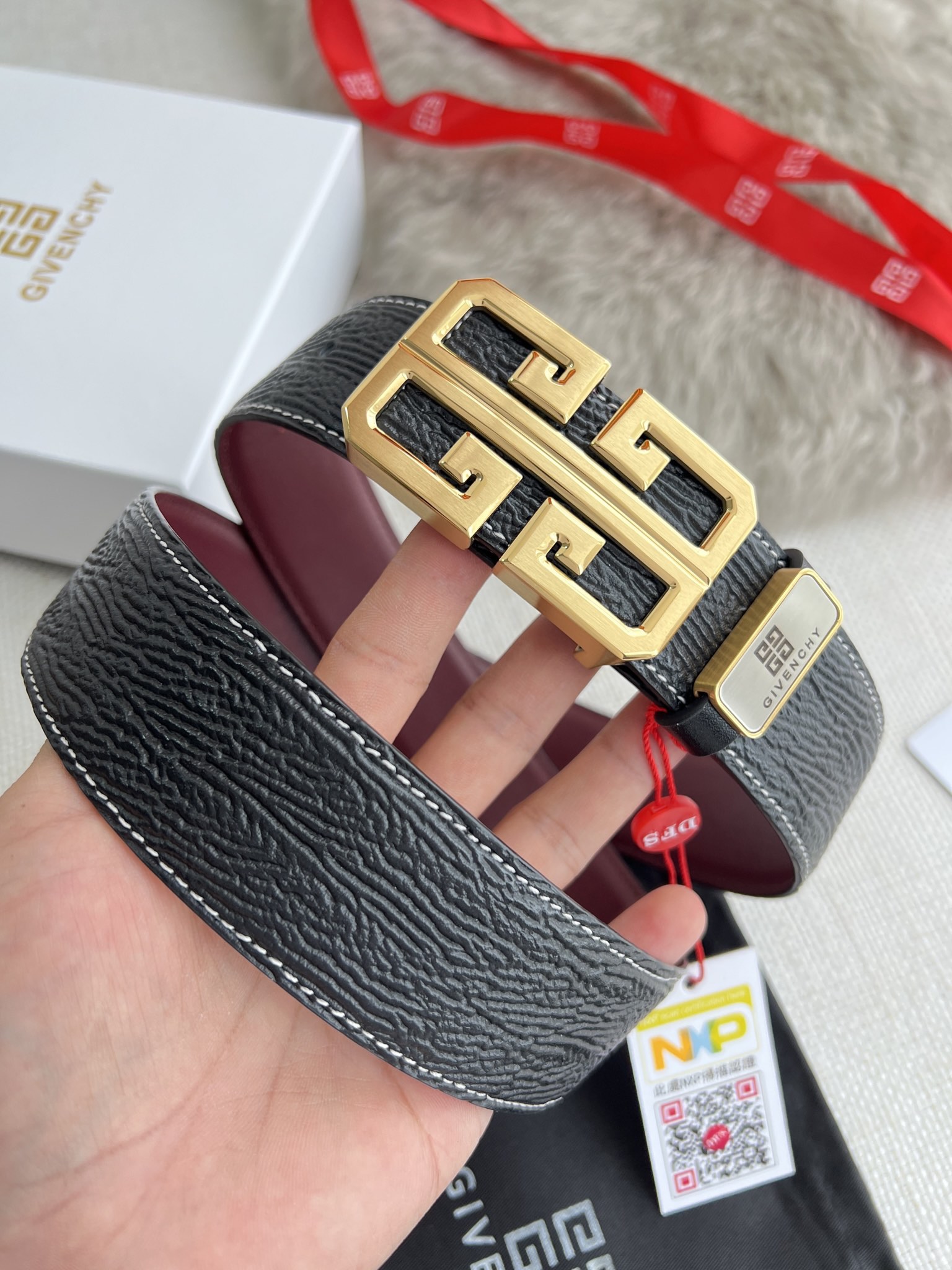 【GIVENCHY】(ジバンシー) 3.8cmベルト メンズ 24706-BRAND OFF