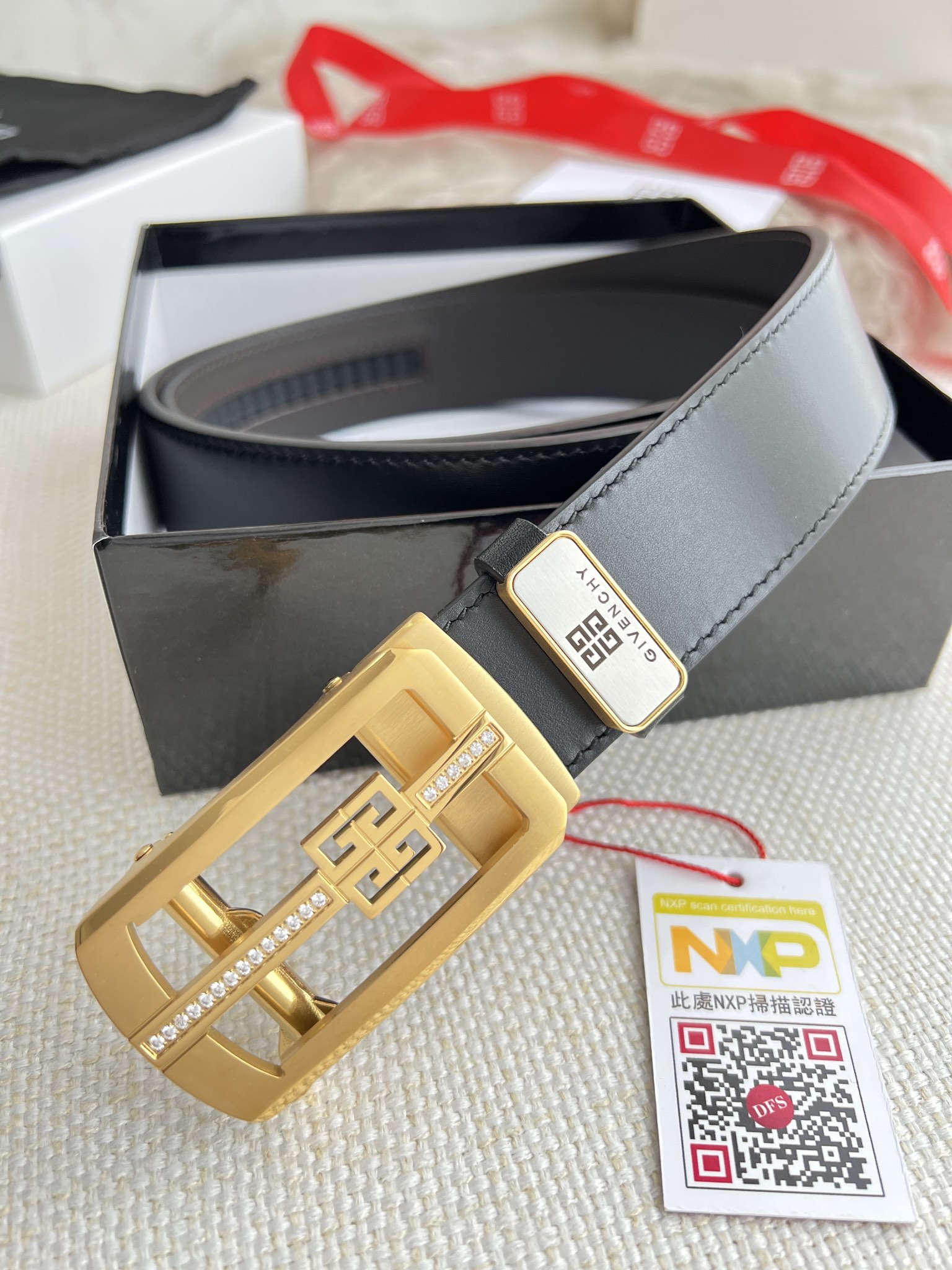 【GIVENCHY】(ジバンシー) 3.5cmベルト メンズ-BRAND OFF