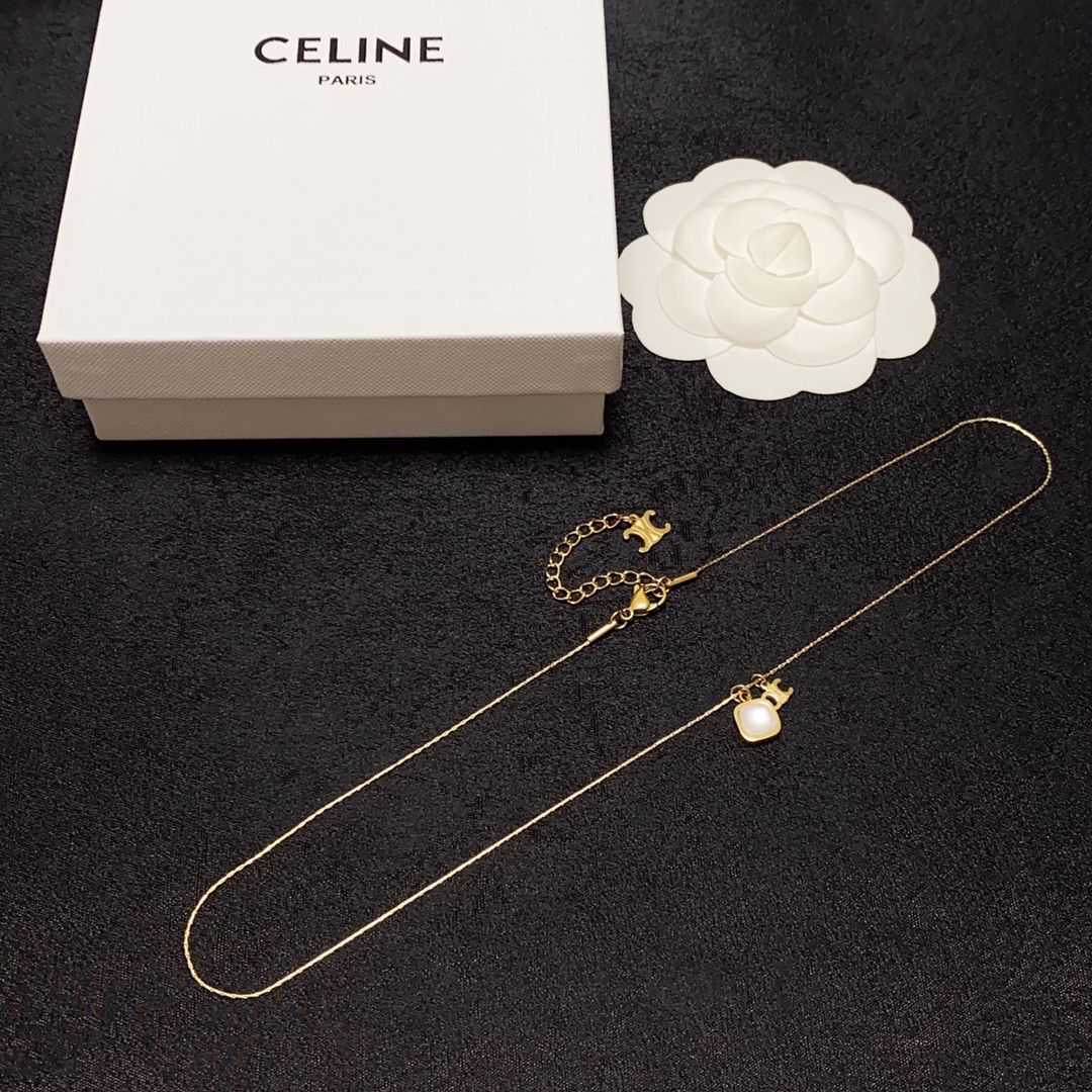 【CELINE】ネックレス、新しいネックレス万能シンプルファッションオーナメント-BRAND OFF