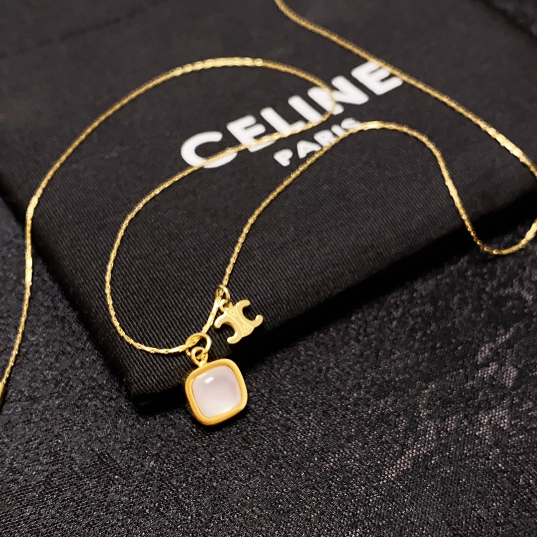 【CELINE】ネックレス、新しいネックレス万能シンプルファッションオーナメント-BRAND OFF