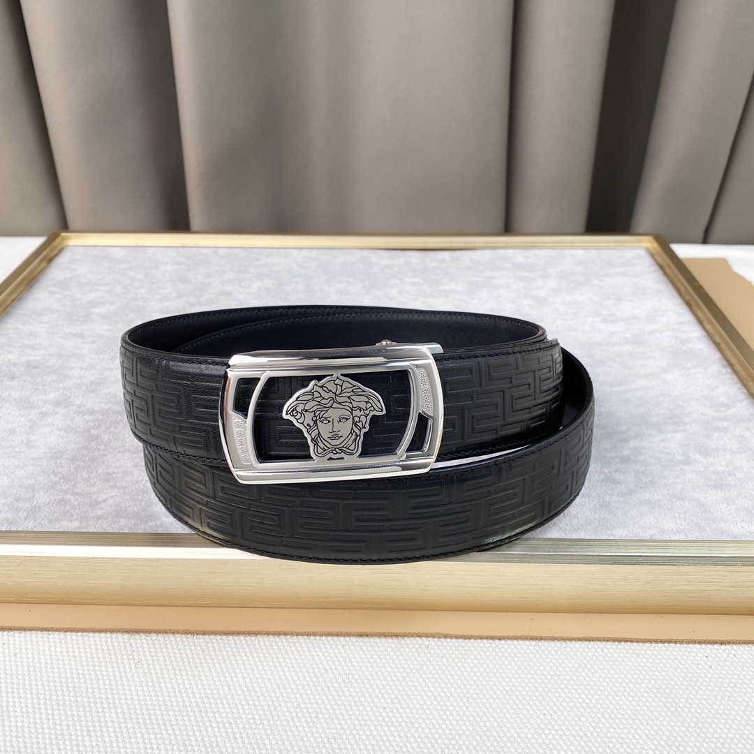 【2026】【VERSACE】(ヴェルサーチ) 3.5cmベルト メンズ-BRAND OFF