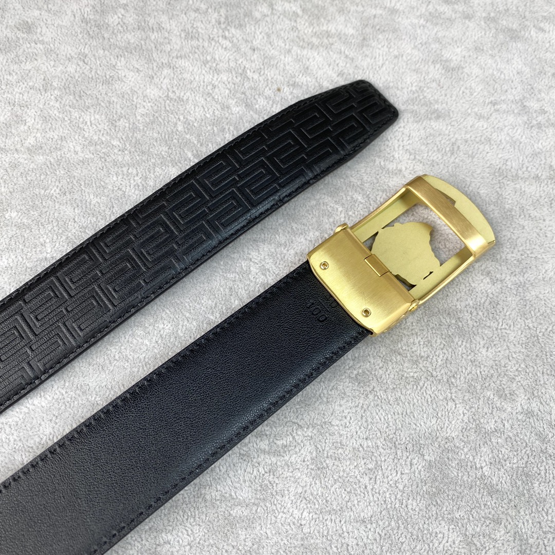 【2026】【VERSACE】(ヴェルサーチ) 3.5cmベルト メンズ-BRAND OFF