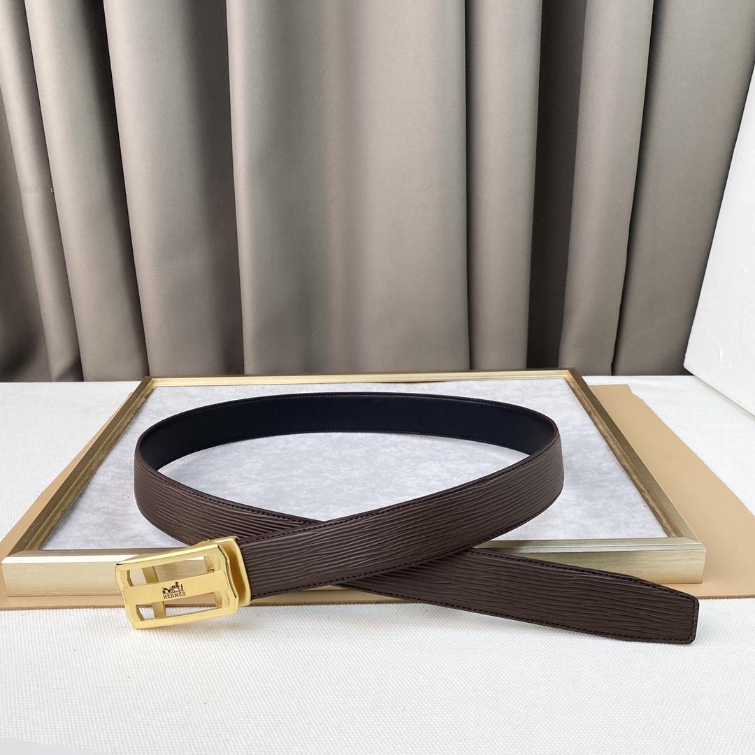 【HERMES】(エルメス) 3.5cm   ベルト メンズ-BRAND OFF