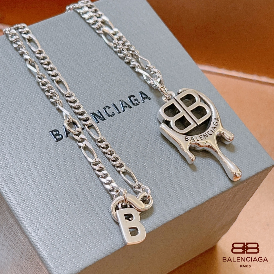 【BALENCIAGA 】ネックレス、新しいネックレス万能シンプルファッションオーナメント-BRAND OFF