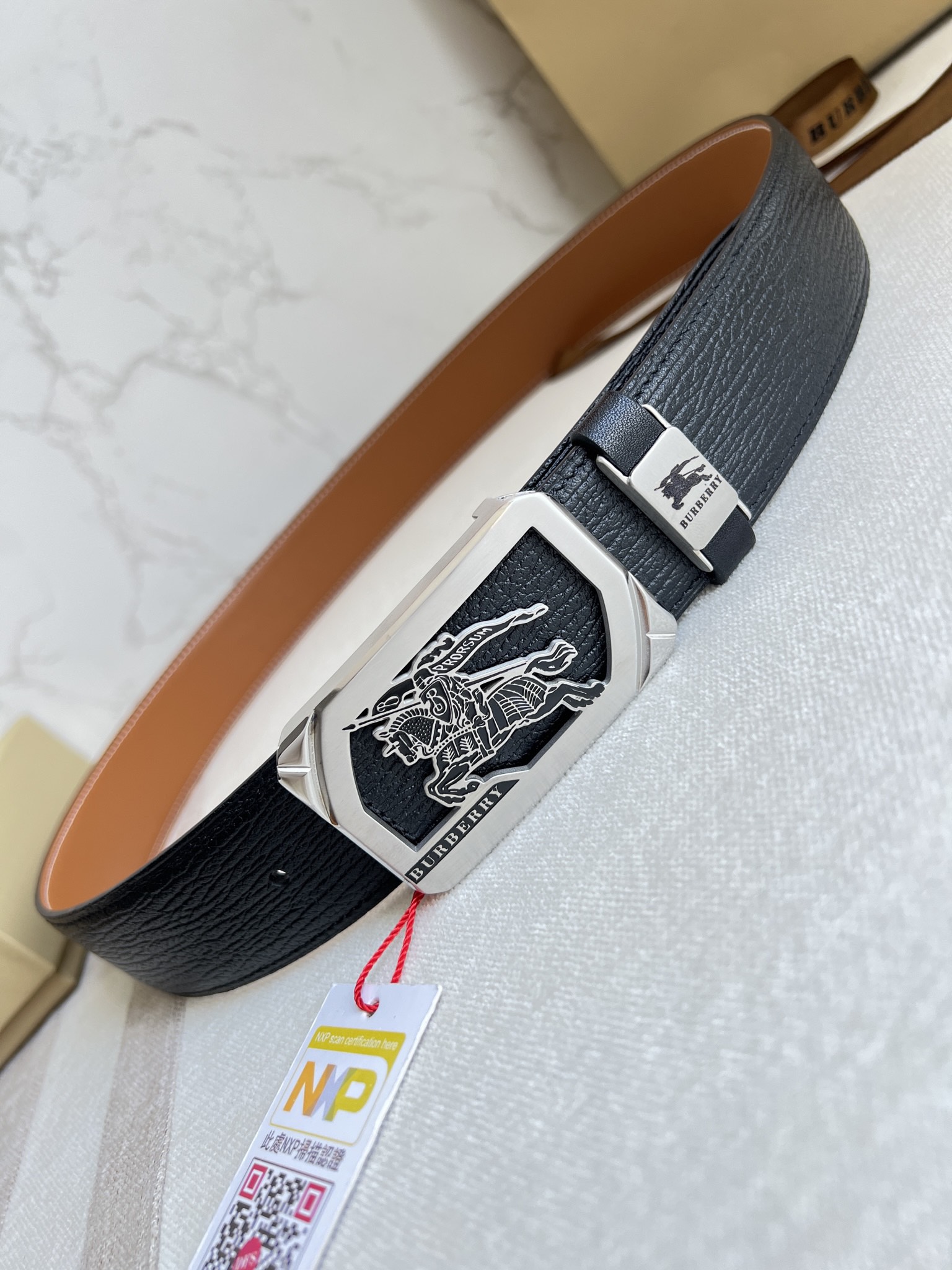 【BURBERRY 】(バーバリー) 3.8cmベルト メンズ 240904-BRAND OFF