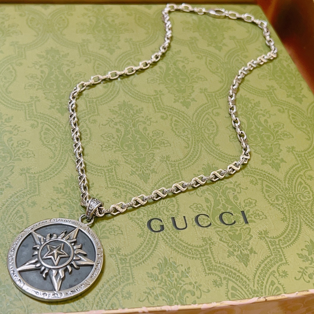 【GUCCI】ネックレス、新しいネックレス万能シンプルファッションオーナメント-BRAND OFF
