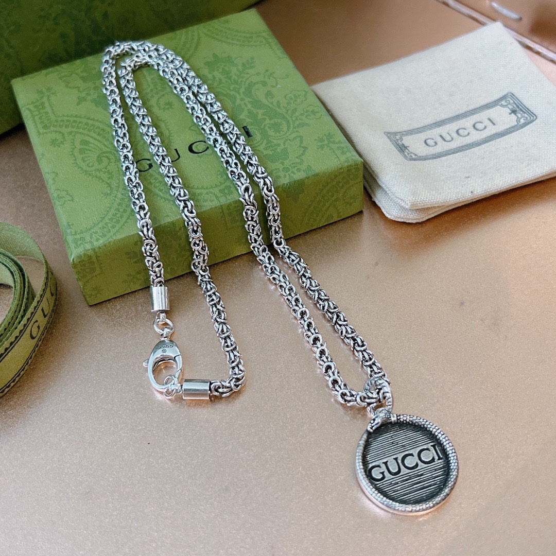 【GUCCI】ネックレス、新しいネックレス万能シンプルファッションオーナメント-BRAND OFF