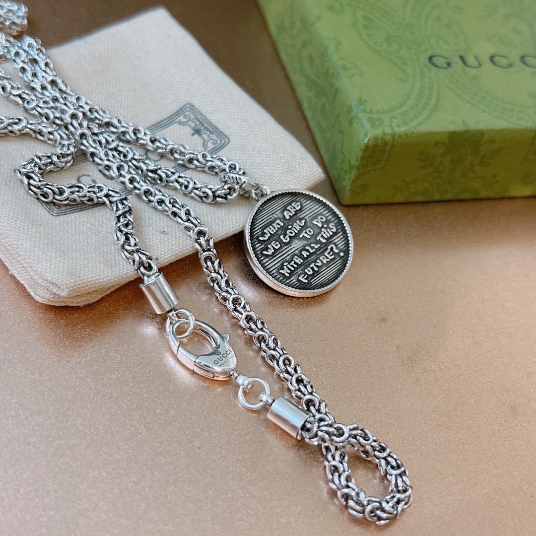 【GUCCI】ネックレス、新しいネックレス万能シンプルファッションオーナメント-BRAND OFF