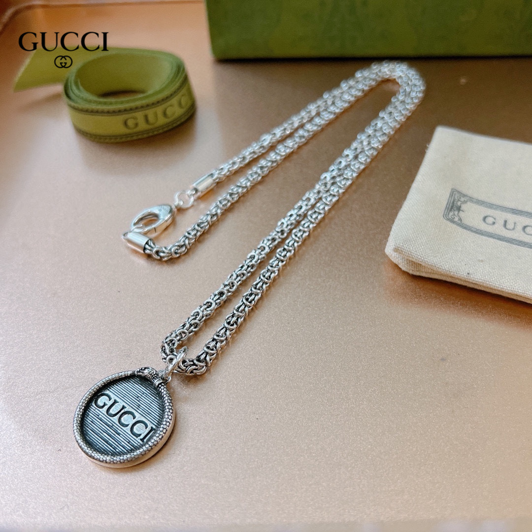 【GUCCI】ネックレス、新しいネックレス万能シンプルファッションオーナメント-BRAND OFF