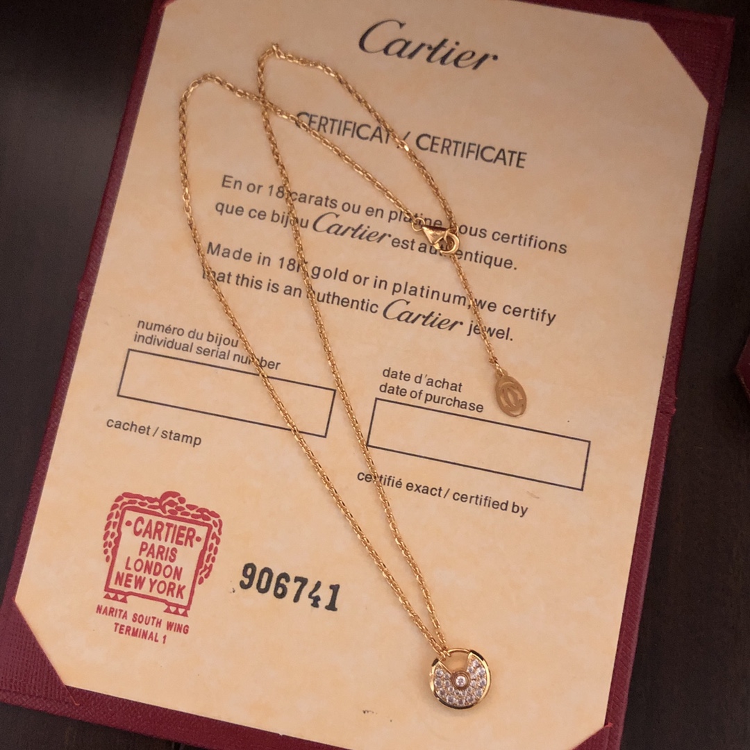 【CARTIER】ネックレス、新しいネックレス万能シンプルファッションオーナメント-BRAND OFF