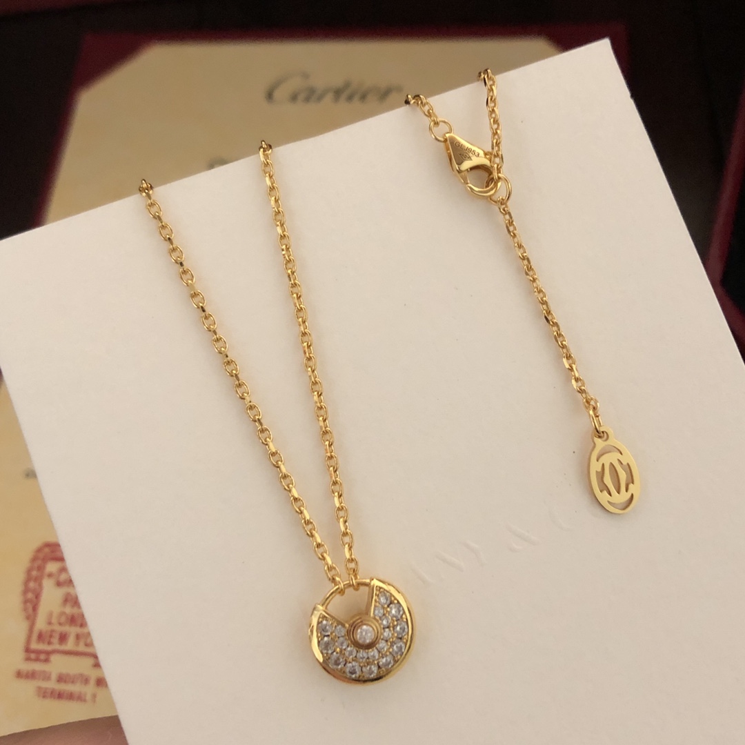 【CARTIER】ネックレス、新しいネックレス万能シンプルファッションオーナメント-BRAND OFF