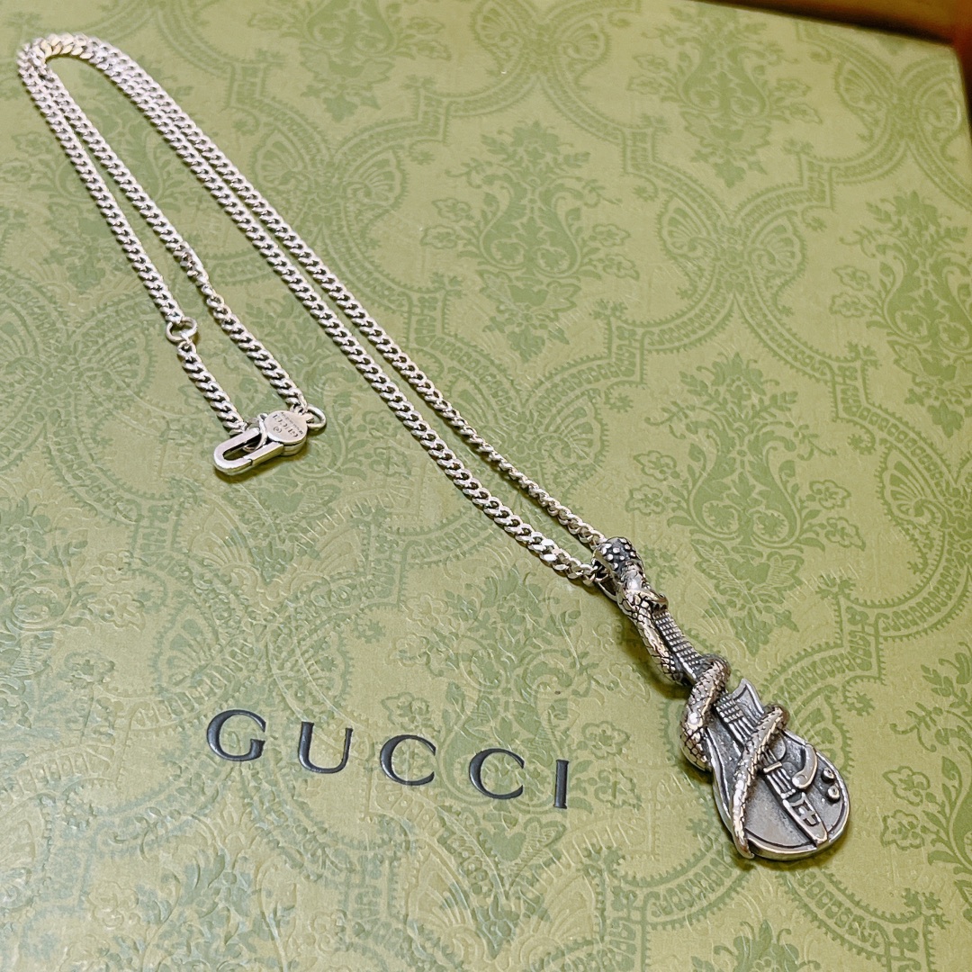 【GUCCI】ネックレス、新しいネックレス万能シンプルファッションオーナメント-BRAND OFF